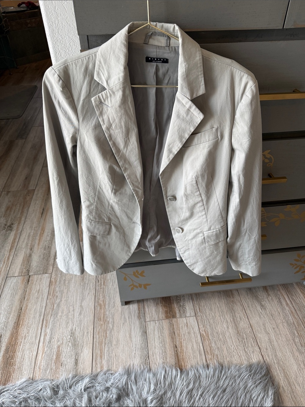 Sisley Light Gray Tailored Women's Blazer